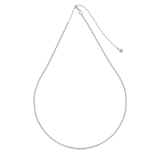 Disco Chain Rhodium-Plated Necklace