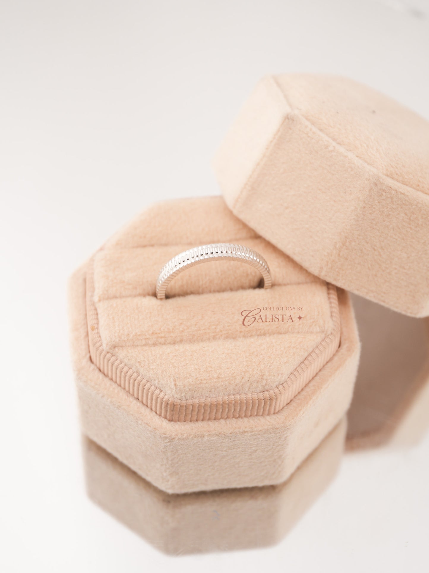 Unity Band Rhodium-Plated Rings