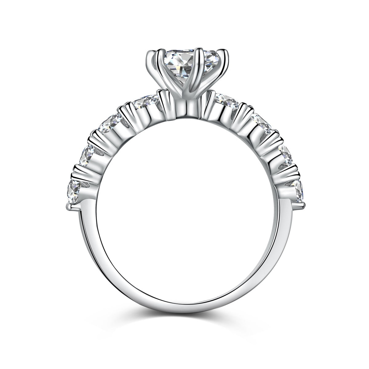 Marquise Crystal Rhodium-Plated Ring