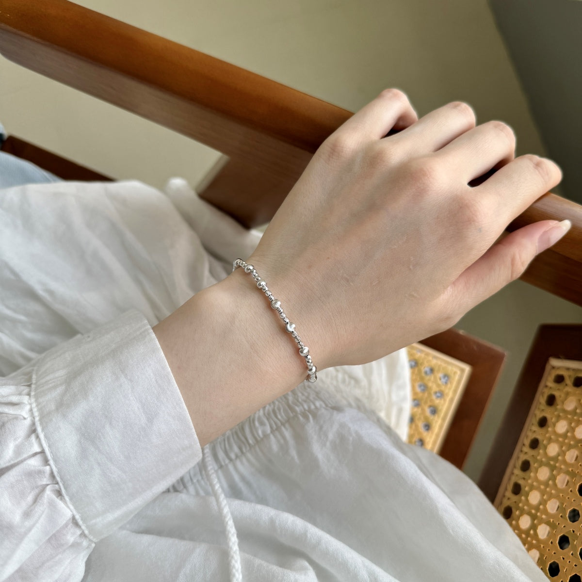 Premium Disco Rhodium-Plated Bracelet