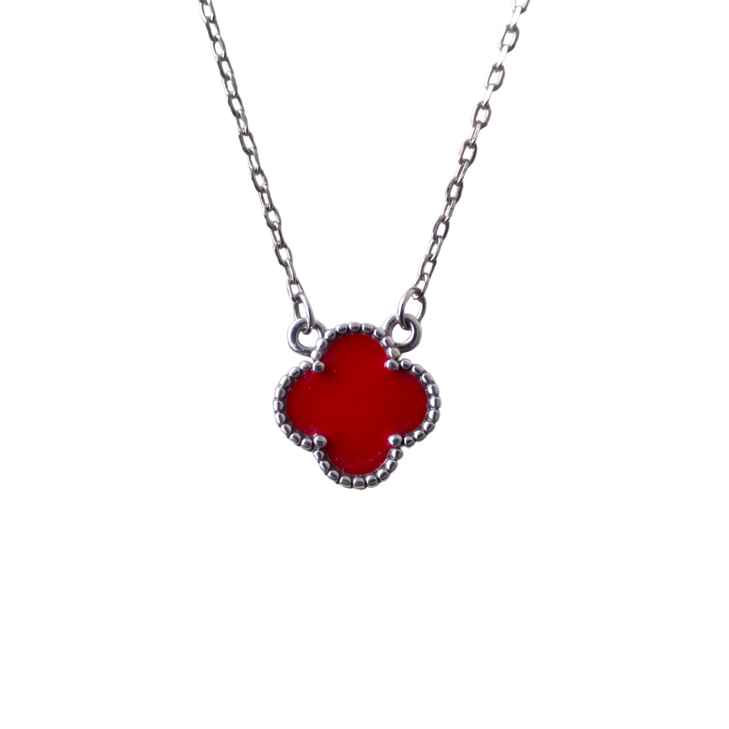 Mini Clover Italy Silver Necklace
