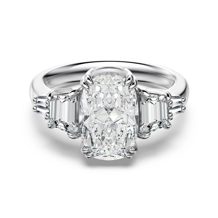 Big Trilogy Rhodium-Plated Ring