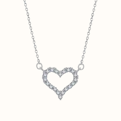 Open Heart Italy Silver Necklace