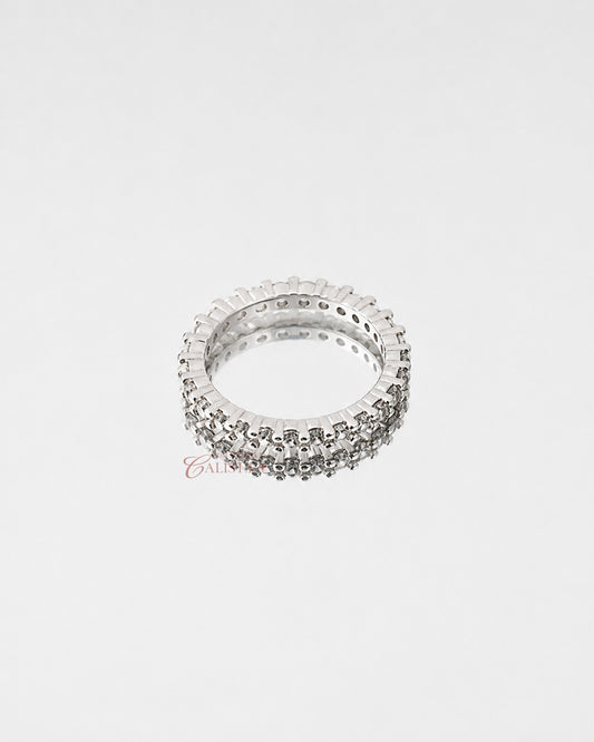 Eternity Thin New Rhodium-Plated Rings