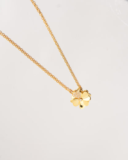 Frivole Big Gold Rhodium-Plated Necklace