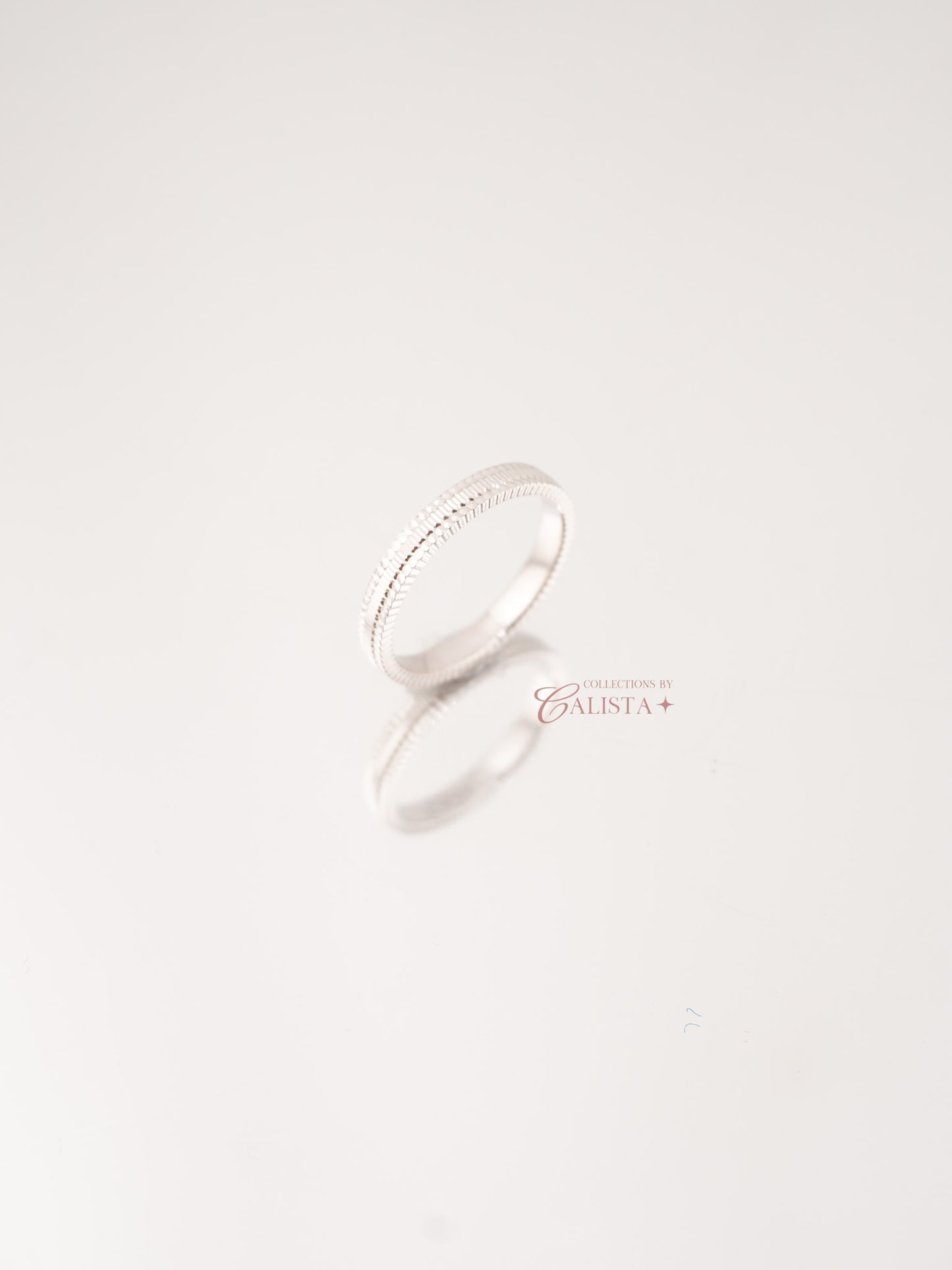 Unity Band Rhodium-Plated Rings
