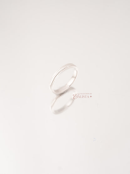 Unity Band Rhodium-Plated Rings