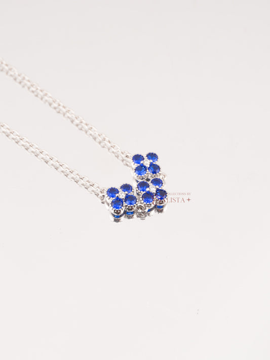 Clover 3 Petals Crystal Rhodium-Plated Bracelet