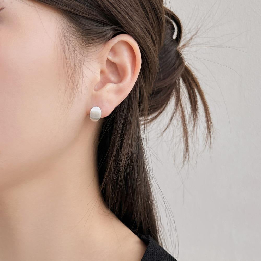 Pistachio Rhodium-Plated Hoop Earrings