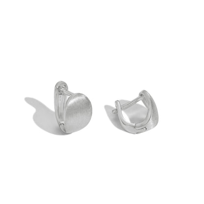 Pistachio Rhodium-Plated Hoop Earrings