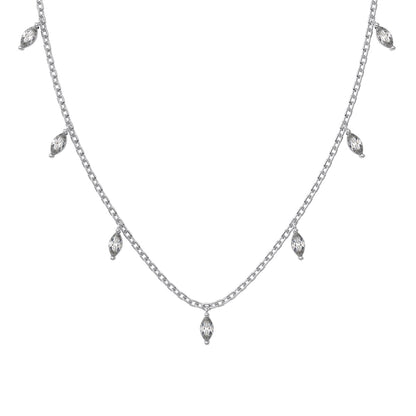 Marquise Station Necklace