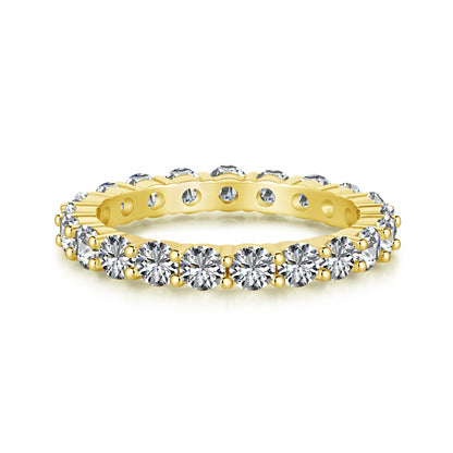 Full Eternity Rhodium-Plated Ring
