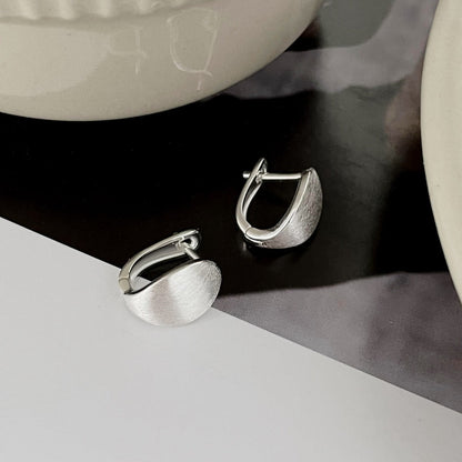 Pistachio Rhodium-Plated Hoop Earrings