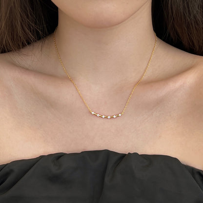 Bamboo Rhodium-Plated Necklace