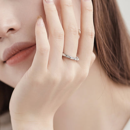 Serpent Rhodium-Plated Ring