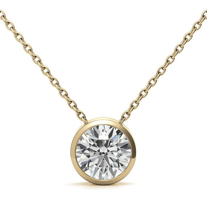 Donut Round Crystal Moissanite Necklace