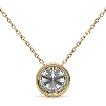 Donut Round Crystal Moissanite Necklace